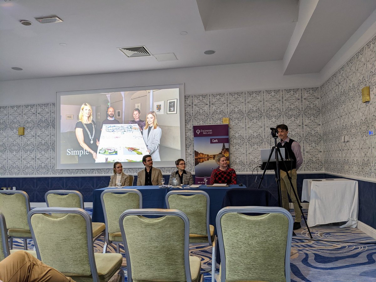 Wrapping up here at <a href="/EngIreCork/">Engineers Ire/Cork</a> first CPD event with a great presentation from @arup on their winning entry -looking forward to next week lecture from 2nd place <a href="/MottMacDonald/">Mott MacDonald</a>
