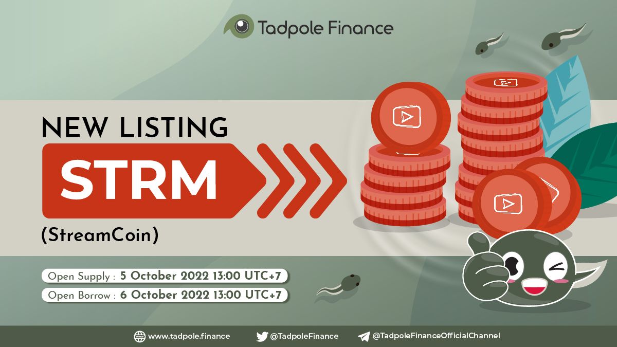 nusa_finance's tweet photo. 🔥 NEW TOKEN LISTING - @streamcoin_strm 🔥 

Make use of your $STRM for earning 🤩
Utilize it on our landing platform for saving &amp; borrowing ✨

Open Supply: 5 October 2022 13:00 UTC+7
Open Borrow: 6 October 13:00 UTC+7

Click to Learn More:
https://t.co/SxvWRVjlML https://t.co/9v0v7Ng2jJ