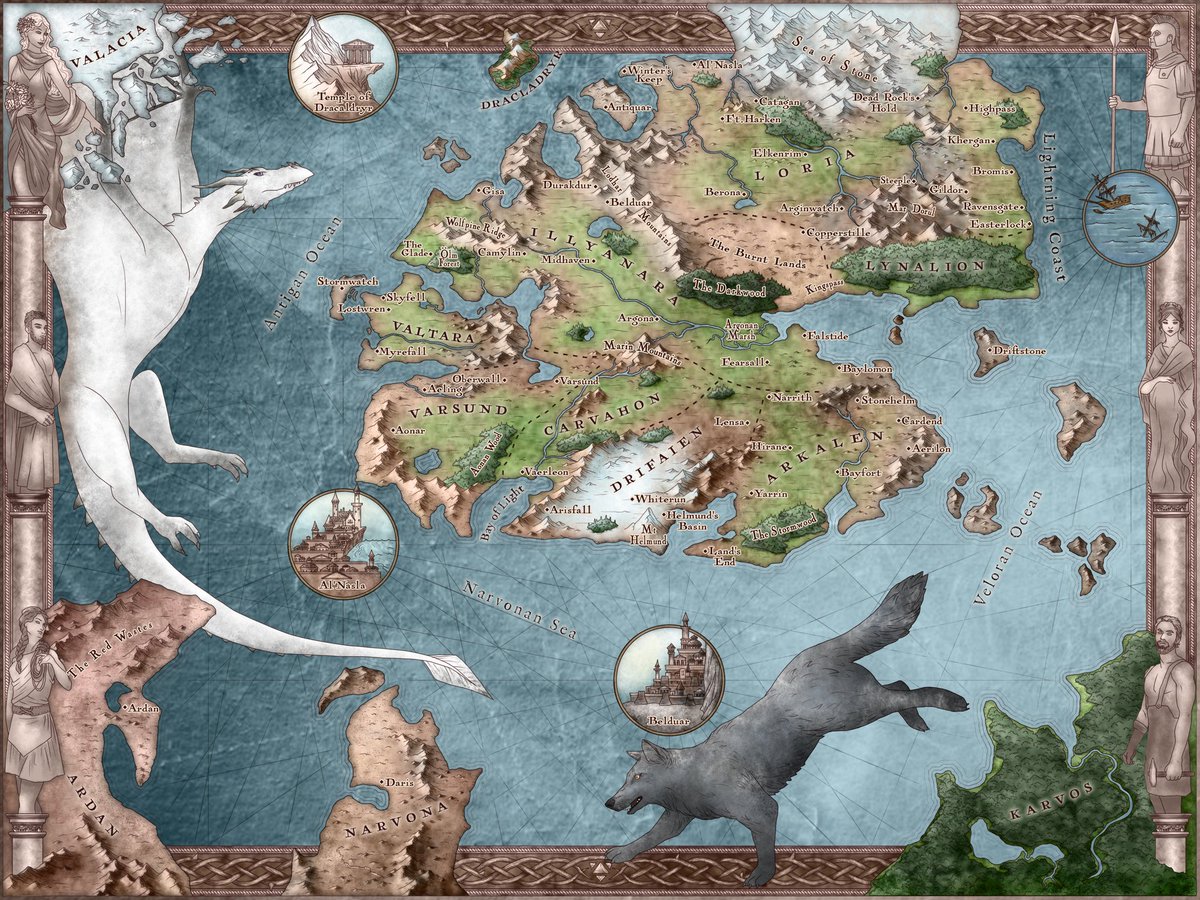 So. News? I got news.

A new colour map of Epheria and the Known World by <a href="/sorayacorcoran/">Soraya</a> for the <a href="/binding_broken/">The Broken Binding | Bookstore</a> special edition of of Blood and Fire! 🙊

So many extras and exclusives are being packed into this special book ❤️