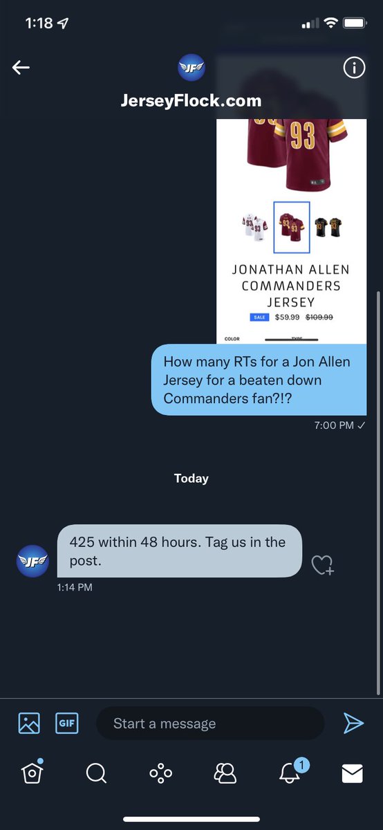 Help me get a new Jonathan Allen Jersey!!!!!! Save my season #HTTC #commanders #nfl #ItWasAlwaysWentz <a href="/JerseyFlock/">ShopJerseyFlock.com</a> 425
