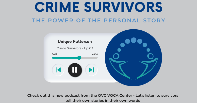 thencja's tweet photo. Episode 3 of Crime Survivors, the Power of the Personal Story is out now - tune in to hear about Unique's Patterson's experience after suffering paralysis after being a #victim of #gunviolence. 

#crimesurvivors #criminaljustice #ThePowerofthePersonalStory #survivorstories