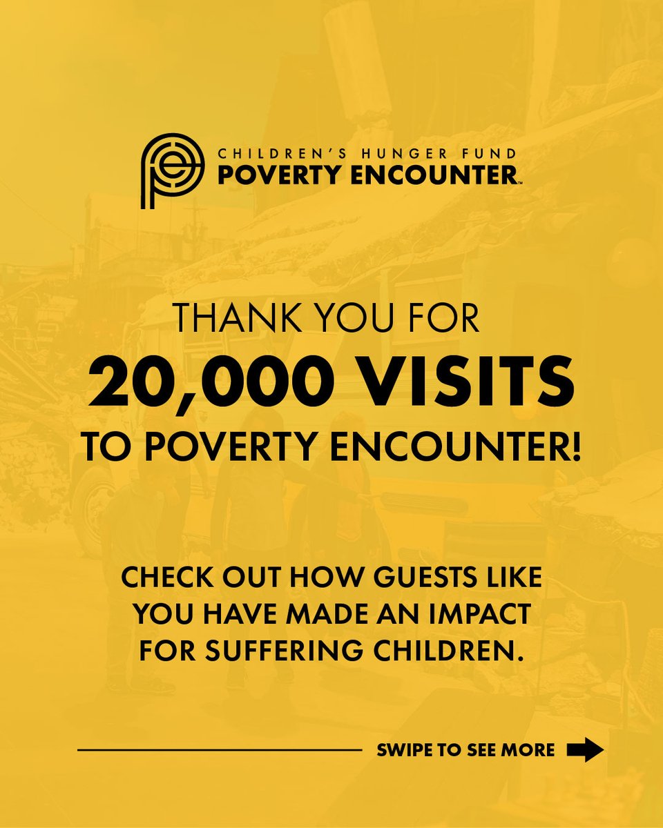 CHFpoverty's tweet photo. Thank you for being a part of this huge milestone! We are so thankful for every single guest who comes to Poverty Encounter. You are making an impact on suffering children. 

#povertyencounter #poverty #nonprofit https://t.co/b8tZmgnIFR