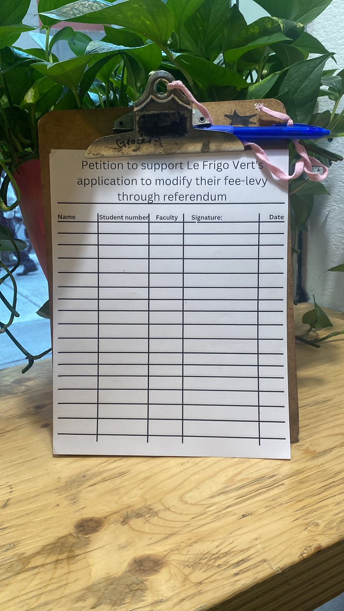 Please stop by the Frigo to sign our petition to increase our fee-levy! 

We need a few hundred more signatures 🫶