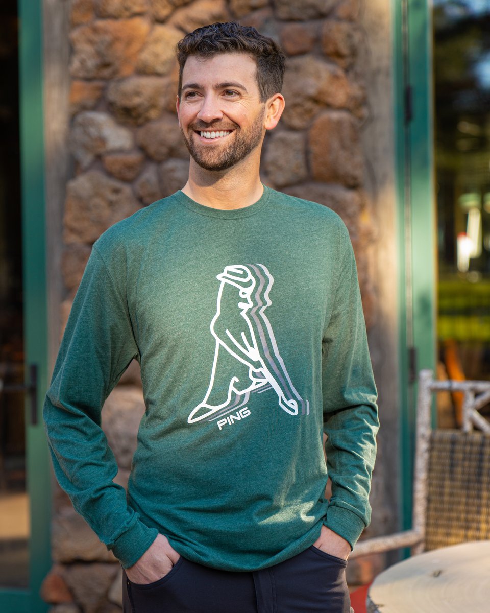 A new long-sleeve to add to the rotation. Find it in three colors at the PING Shop: bit.ly/3rNt5Cl
