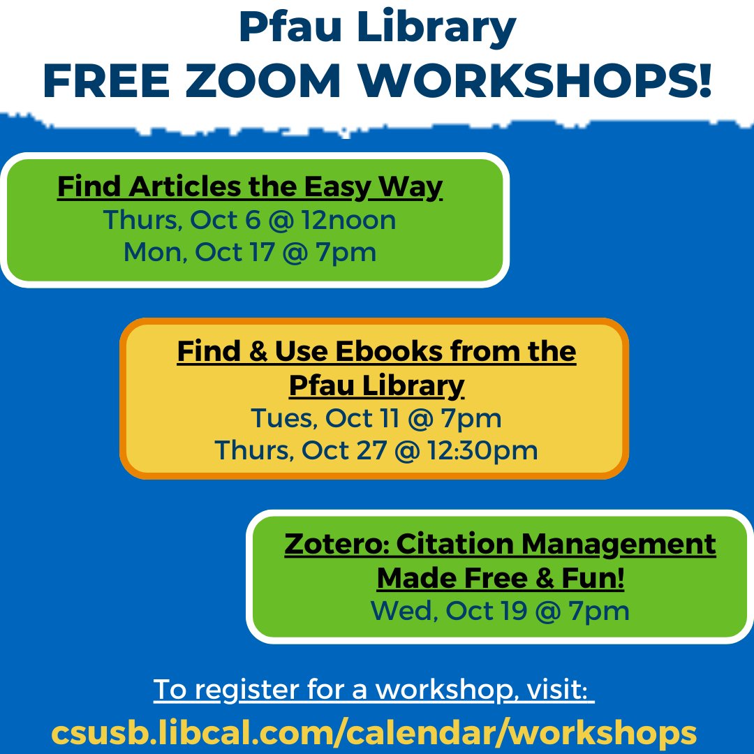 John M. Pfau Library tweet media