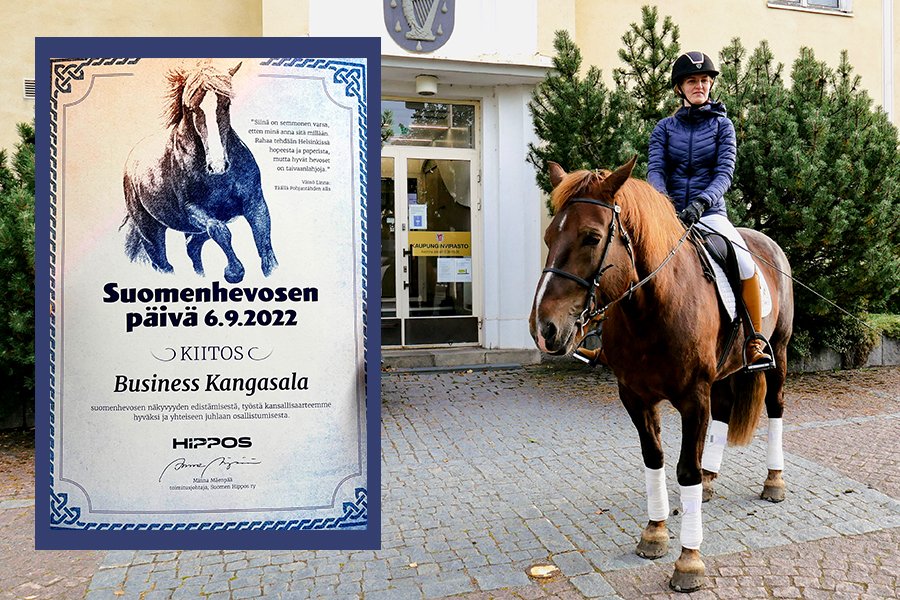Visit Kangasala (@visitkangasala) on Twitter photo Posti toi tänään mukavan kirjeen🐴
Hevoset ovat meille Kangasalla tärkeitä ja #visitkangasala & @BusinessKla ilolla suomenhevosen asialla.
p.s. Hyvää eläinten päivää! <a href="/hevoskasvatus/">Hevoskasvatus - Suomen Hippos ry</a>
#hevosvoimainen #Kangasala Posti toi tänään mukavan kirjeen🐴
Hevoset ovat meille Kangasalla tärkeitä ja #visitkangasala & @BusinessKla ilolla suomenhevosen asialla.
p.s. Hyvää eläinten päivää! <a href="/hevoskasvatus/">Hevoskasvatus - Suomen Hippos ry</a>
#hevosvoimainen #Kangasala