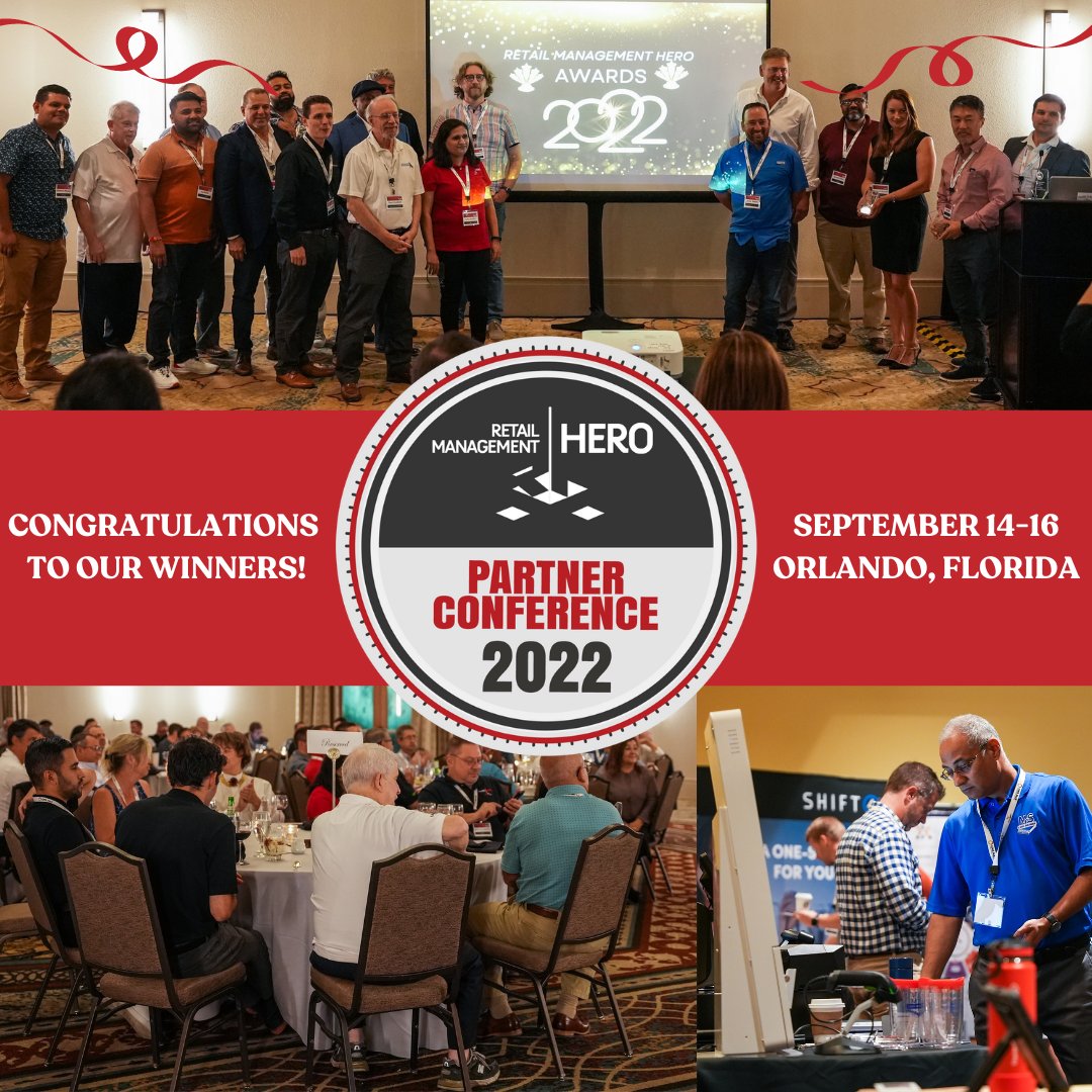 RMHPos's tweet photo. This year's Retail Management Hero Partner Conference was another great success. Follow along this month as we highlight individual companies and their awards for 2022! https://t.co/Bc0fXog18q