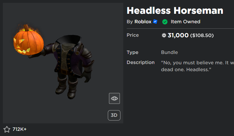 Lonnie on X: Roblox needs to release the Headless Horseman already. We got  mothers freaking out about it 😂😂😂😂😂😂  / X