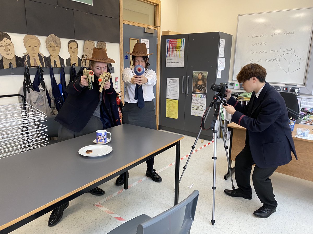 WHS_MIA's tweet photo. Howdy partners! Today the Year 11 Moving Image Arts students were busy filming a Western Showdown. All guns blazing, they learned how to use the DSLR cameras, frame their shots appropriately and put into practice their knowledge of camera technique, editing and genre. https://t.co/i90Bcn78HT