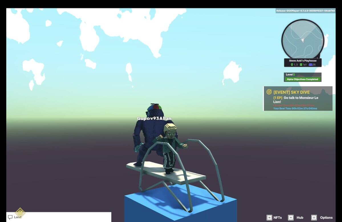 NicoleWW5's tweet photo. @TheSandboxGame @steveaoki I just participated in the #SandboxAlphaS3Giveaway for a chance to win 500 SAND! Found the high diving board in @steveaoki's Playhouse, check out my screenshot below!
👇 https://t.co/opp5ouSHWy