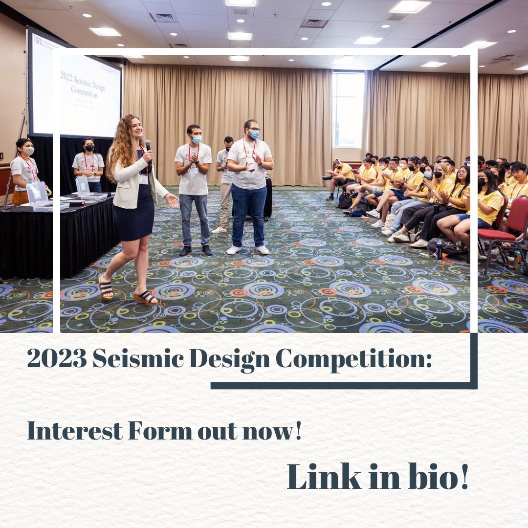 EERI SLC on Twitter "The 2023 Student Design Competition season is