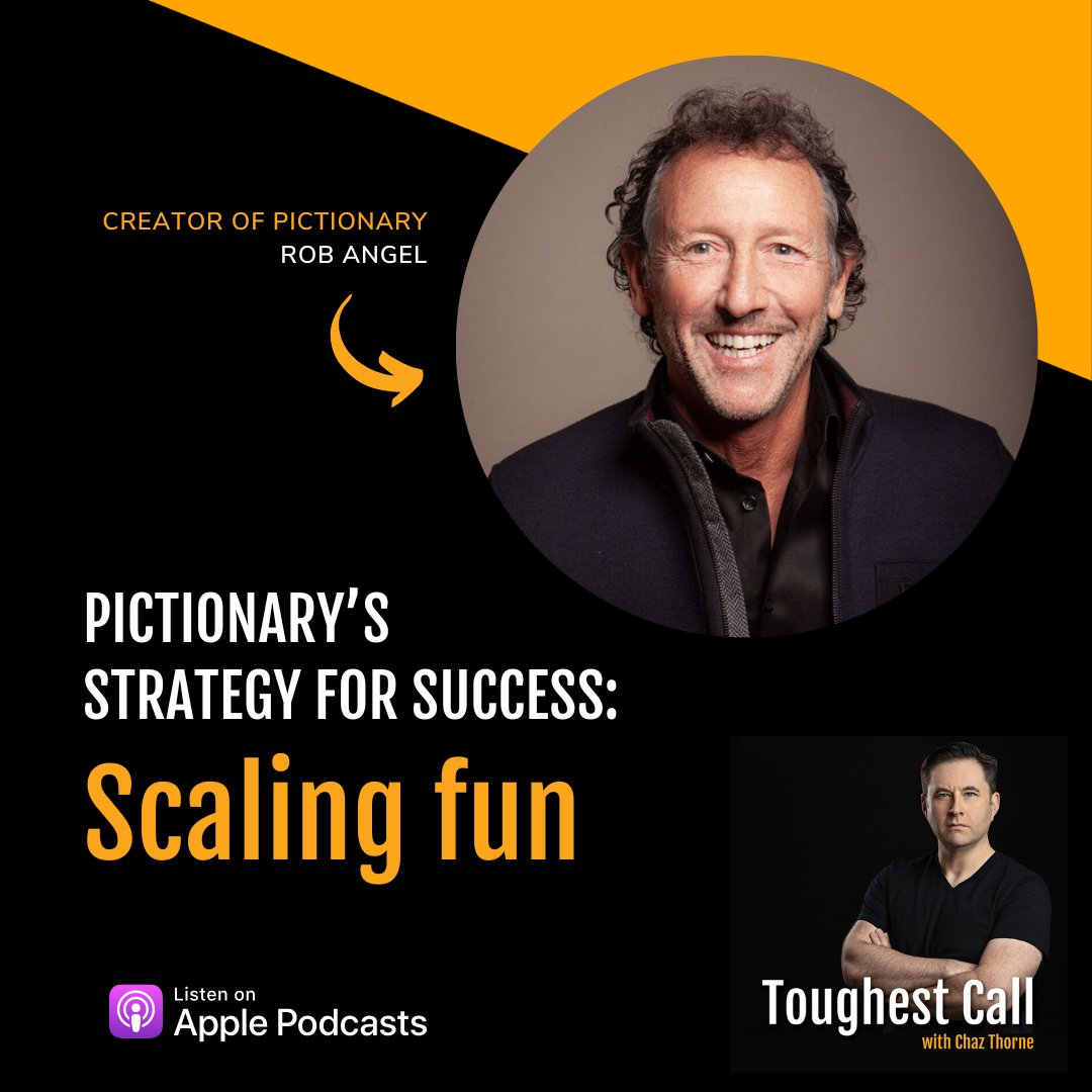🎧 @TheRobAngel, Creator of #Pictionary talks about how staying on mission resulted in him and his partners turning down a lucrative licensing deal.

Listen to this month’s #ToughestCall episode: 1pp.ca/yb3bon