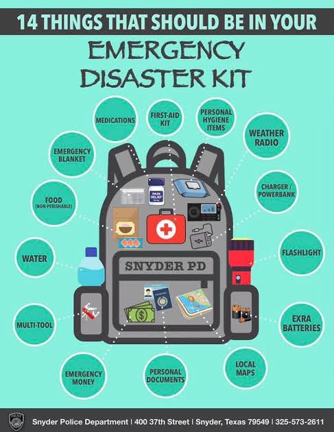 LoveEnvironment's tweet photo. Emergency Disaster Kit. https://t.co/ykruyLVVY3