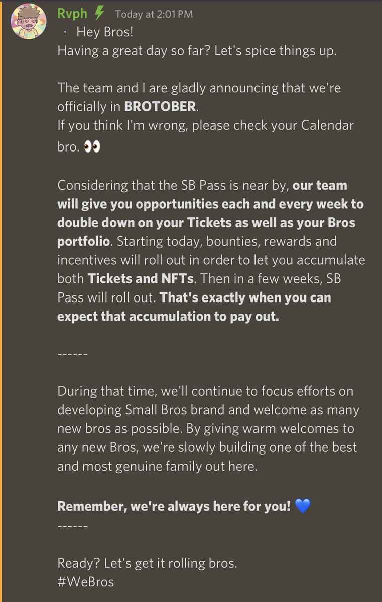 Small Bros tweet media