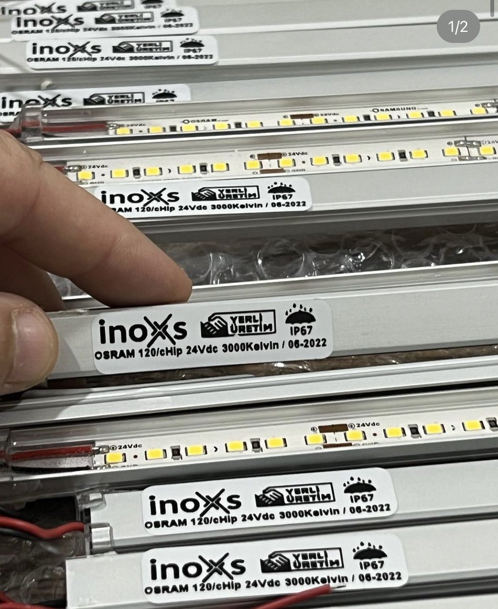 InoxsLed's tweet photo. 12Vdc ~ 24Vdc ~350-500mA > 2700 -3000 - 3500 -4000 - 6500 Kelvin Osram cHİp Led https://t.co/qYLvi2Qmcn