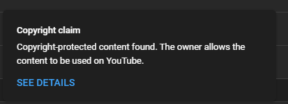 aleste99's tweet photo. @TeamYouTube Thanks for the response
I suppose this would be case-dependent, but in a live stream, if copyrighted material is being played as a live cover vs using the actual song file - does that change whether or not the owner allows the content to be used on YouTube if they opt-in to that? https://t.co/yLxZfqxGsb