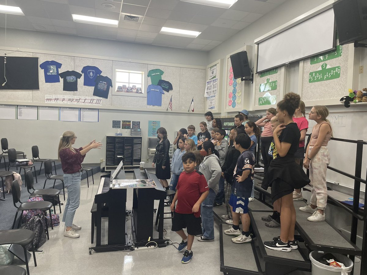 6th grade Tigers learning to make beautiful music.