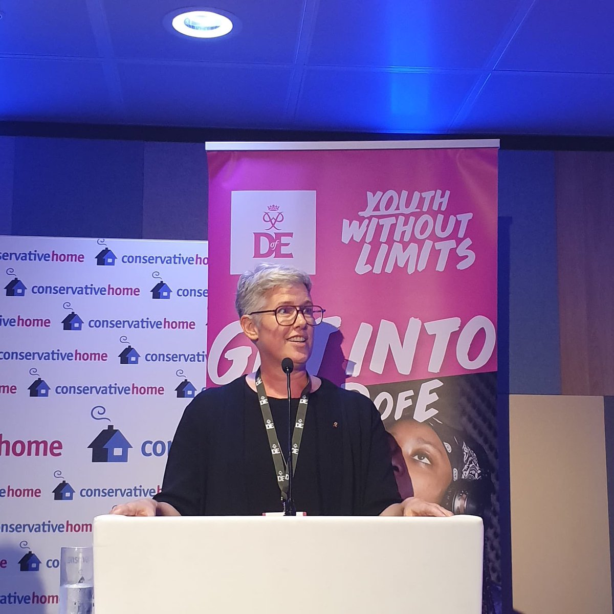 DofE's tweet photo. Tune in to listen to #DofE CEO talking at The @Conservatives Party Event about the importance of non-formal education for young people.
@ConHome 

https://t.co/6ZWDL01f3B https://t.co/3Y1bGyLAlF
