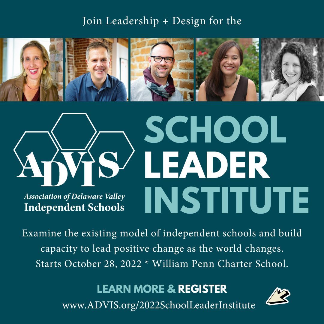 Philly area/Delaware Valley independent school educators: We need your vision, your hearts, and your minds to examine the existing model of independent schools and build our capacity to lead. Visit lnkd.in/e-hx8KhZ to learn more! @gregbamford