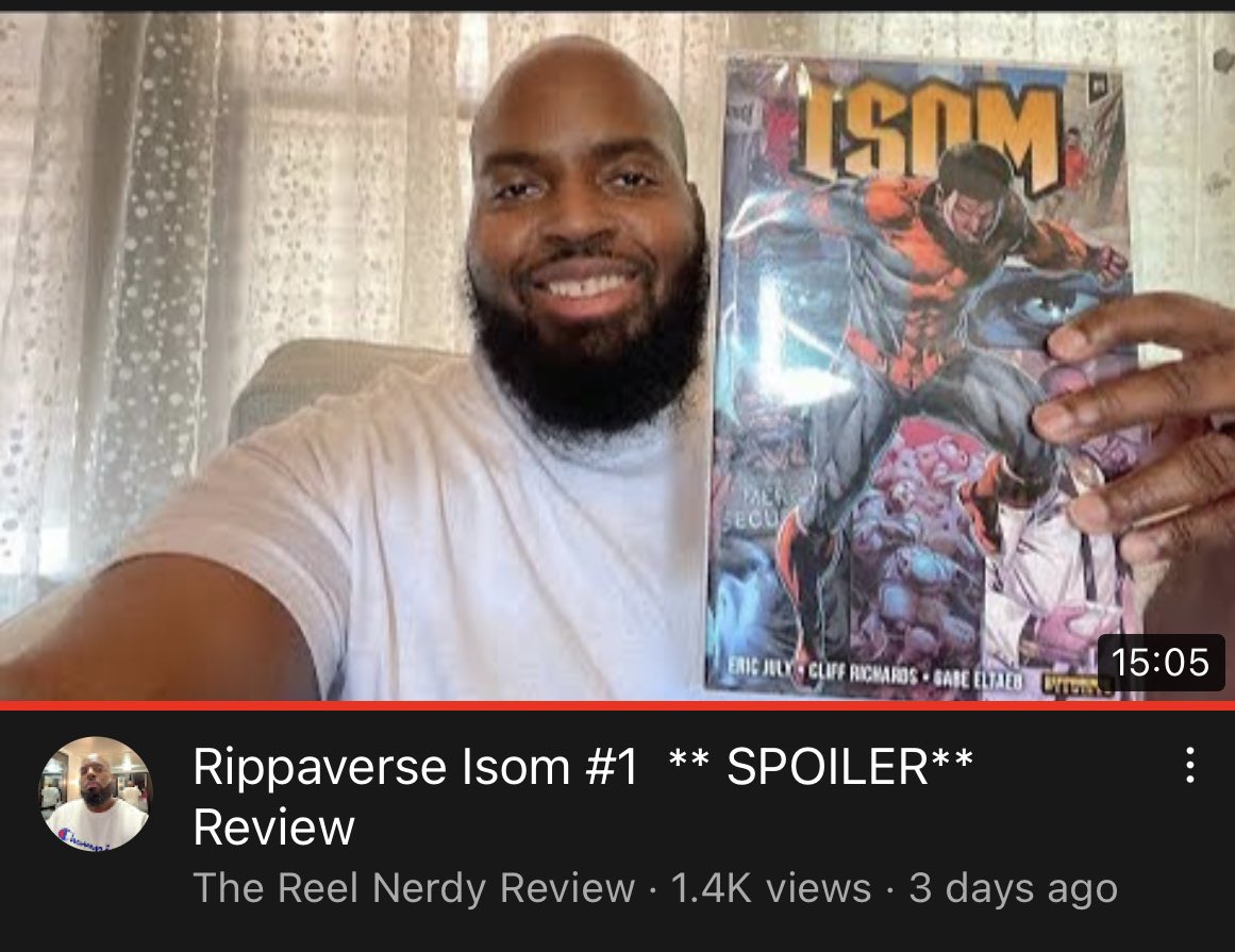 Otisthewriter's tweet photo. Thank you for the views #rippaverse #isom #yaria #comixbook #unboxing #subscribe #800subscribers #ericjuly @EricDJuly over 1k views wish all my videos pulled these numbers https://t.co/JfvBuQjbNp https://t.co/dNuFTVrfAL