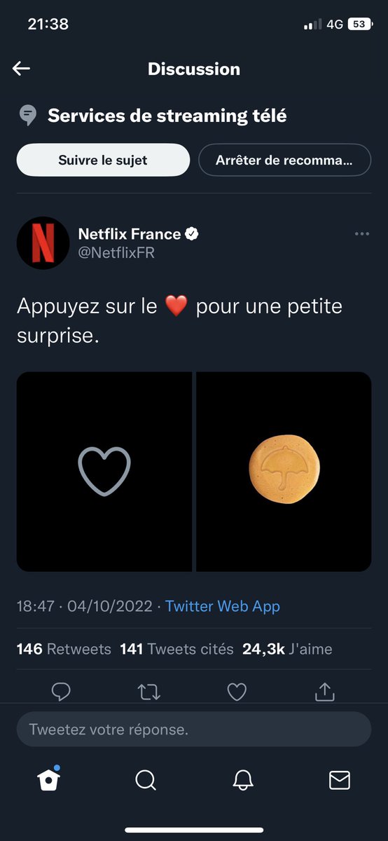 NeXiiah's tweet image. Le CM Netflix faut qu’il m’explique où est la surprise 😂😂😂