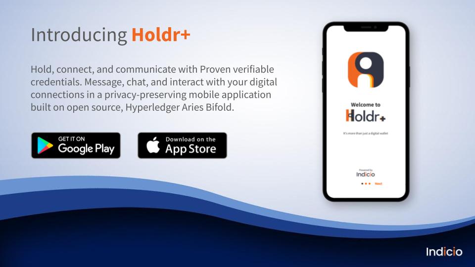 Holdr+ is a new mobile application, built on the open source technology of Hyperledger Aries Bifold offering secure way to share and hold #verifiablecredentials. Available for download today. Read the full announcement: accesswire.com/viewarticle.as…