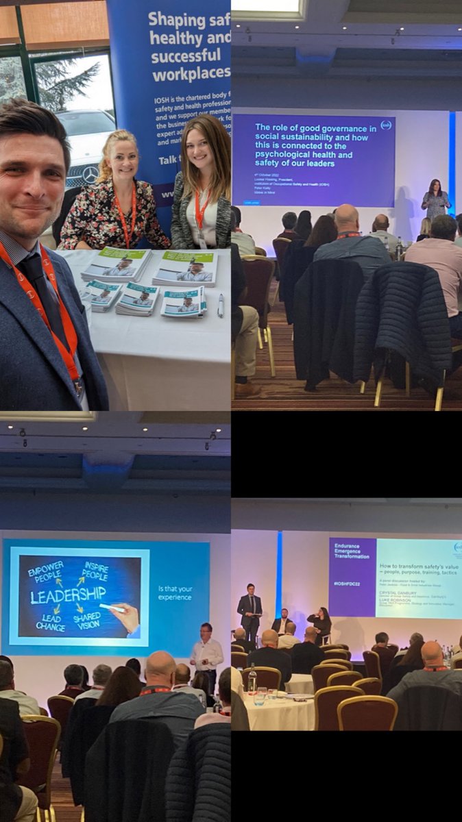 IOSH_tweets's tweet photo. Fantastic day full of amazing presentations at the Food and Drink Conference. Here are just some of the highlights from today.
#IOSHFDC22 #FoodandDrink #HealthandSafety #FoodManufacturing #FoodSafety #FDC22 https://t.co/NdhcgDs1iQ