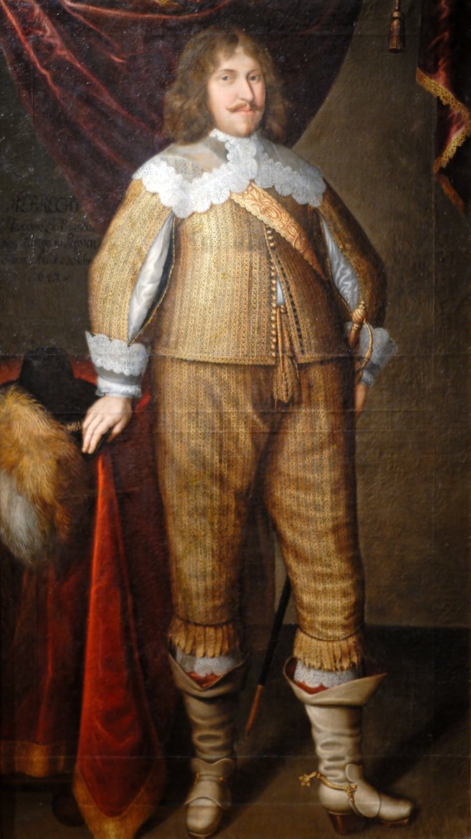 OldPortraiture's tweet photo. Baptized #OnThisDay in 1631: German painter #BenjaminBlock  (1631-90)

Portrait of Albert II, Margrave of Brandenburg-Ansbach (1620-67), 1643 

#BenjaminvonBlock #Block #GermanBaroque  
Plassenburg https://t.co/P0KtdYhPO9