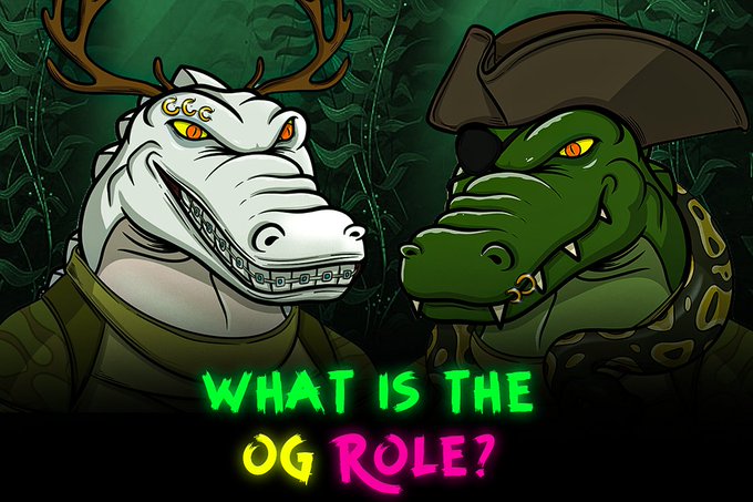 There is no better way to get exclusive perks from the project other than getting the OG role. It will be given away to our early active Gators. Join our Discord to grind for OG role! 👇
🔗 discord.gg/Grm6V2VM

#SwampGatorsNFT #NFTProject #OGrole #ETH #NFTCommunitys