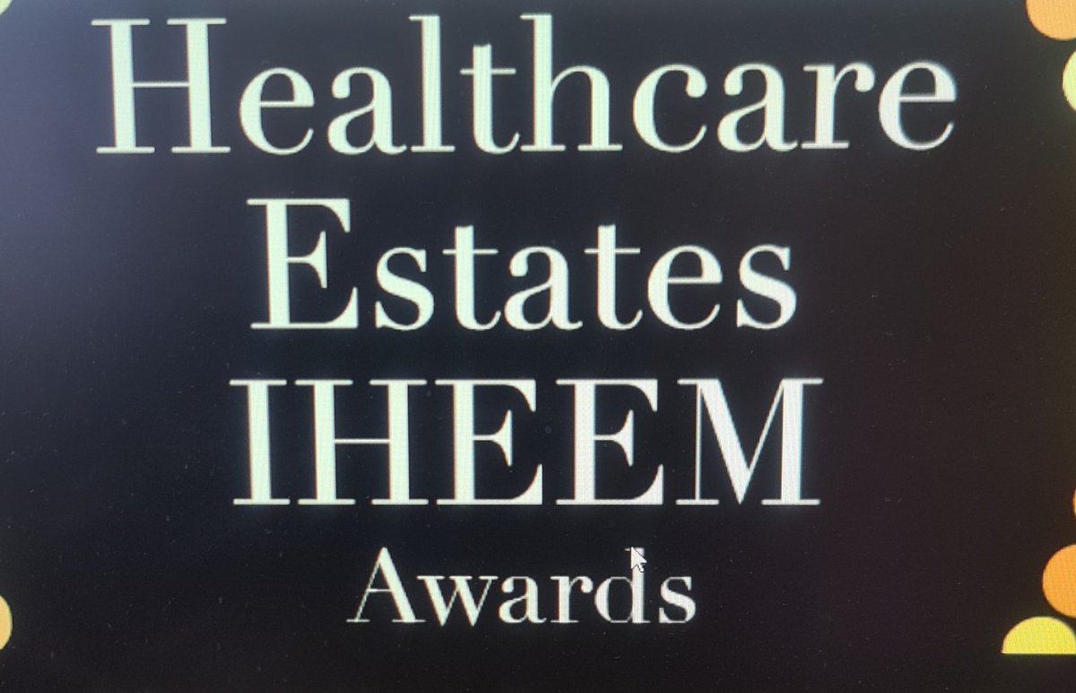 So the Estates and FM team are shortlisted for this National Award .. a fabulous group of people that are dedicated to what we do for our Patients ..wish them luck #unsungheroes #patientsafety