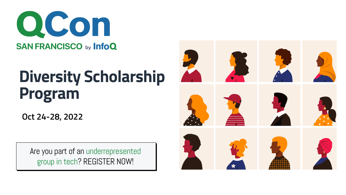 💡 Do you belong to an underrepresented group in tech or know someone who is? #QCon helps with the cost of attending the conference by offering #diversityscholarships for #QConSF: bit.ly/3U3RzEg 

#QConCares #TechScholarship #WomeninTech #WomenWhoCode #DiversityinTech