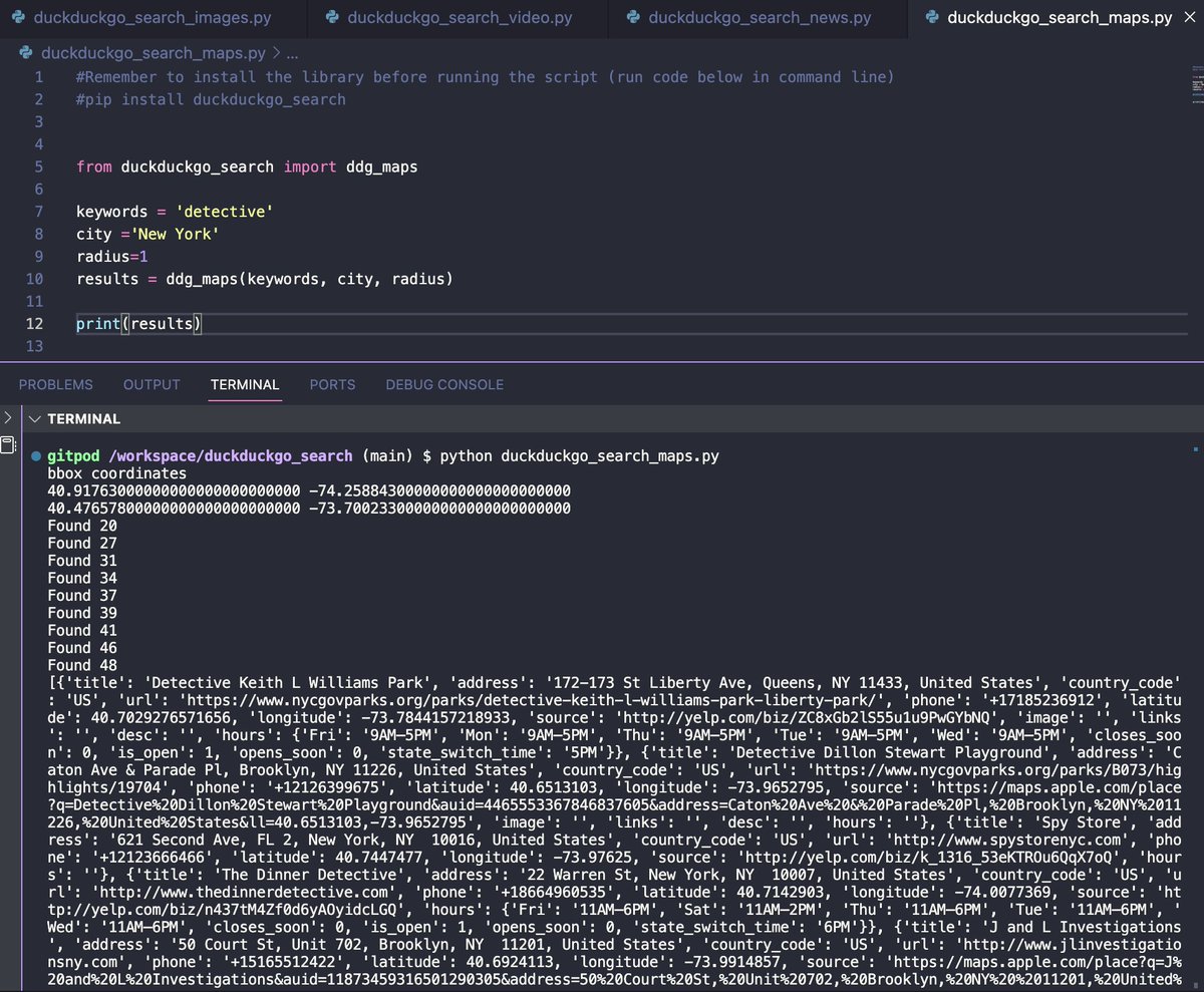 DuckDuck Go search In this thread I will show you how the #python ...