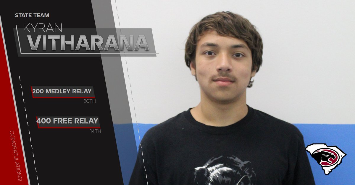 Congratulations on making the State Team. Best of luck at States Kyran!