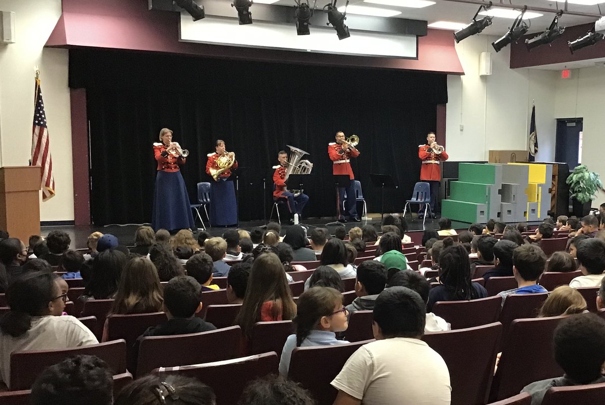 Thank you <a target='_blank' href='http://twitter.com/MusicHFB'>@MusicHFB</a> for inviting the Marine Brass Quintet to <a target='_blank' href='http://twitter.com/HFBAllStars'>@HFBAllStars</a>! 3rd - 5th graders enjoyed an assembly about harmony, tempo, bass-line, melody, and dynamics in music! <a target='_blank' href='http://search.twitter.com/search?q=HFBTweets'><a target='_blank' href='https://twitter.com/hashtag/HFBTweets?src=hash'>#HFBTweets</a></a> <a target='_blank' href='https://t.co/SlA50N577V'>https://t.co/SlA50N577V</a>