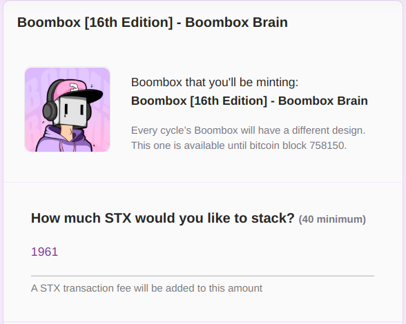 Thrilled to announce our latest community artist collaboration with <a href="/boozyBTC/">BOOZY</a> for Boombox 16.  Boombox 16 is now available for minting!