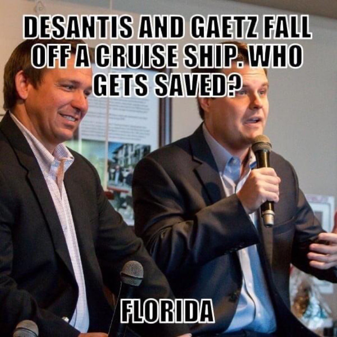FinleyBigdog's tweet photo. Watch’n Lee county “Sherriff” praising @RonDeSantisFL on hurricane actions, it’s a voting ad. DeSantis has these guys on his side &amp; its nothing but ass kissing like he does to Trump. Watch the @AliVelshi interview with fishermen that hadn’t seen ANYONE from state! @CharlieCrist https://t.co/AJ3iTwUE6a