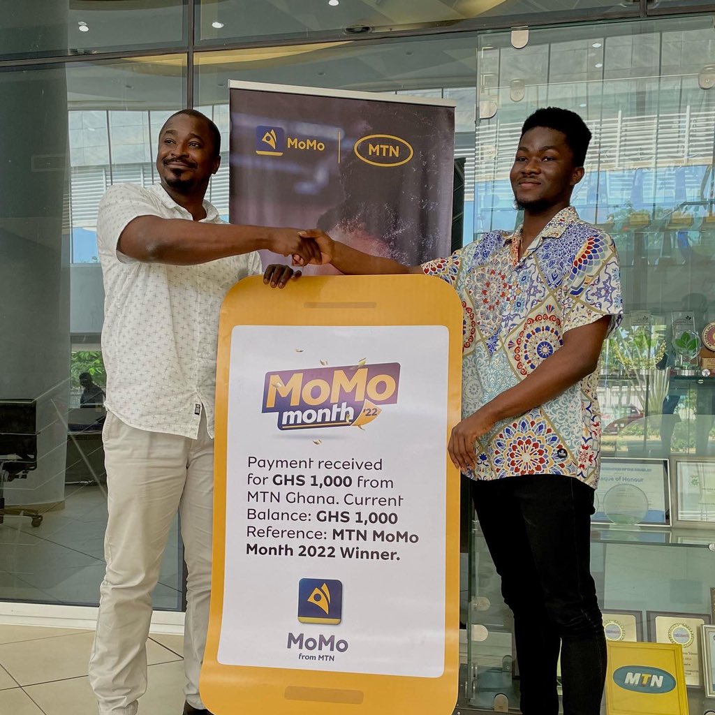 MTNGhana's tweet photo. It's raining rewards all over! Here are some of our week 5 winners of the MoMo Month.
Keep using MoMo to earn points and stand a chance of winning up to GHS 5,000 weekly.
#MoMoMonth https://t.co/rnIJWYuuZf