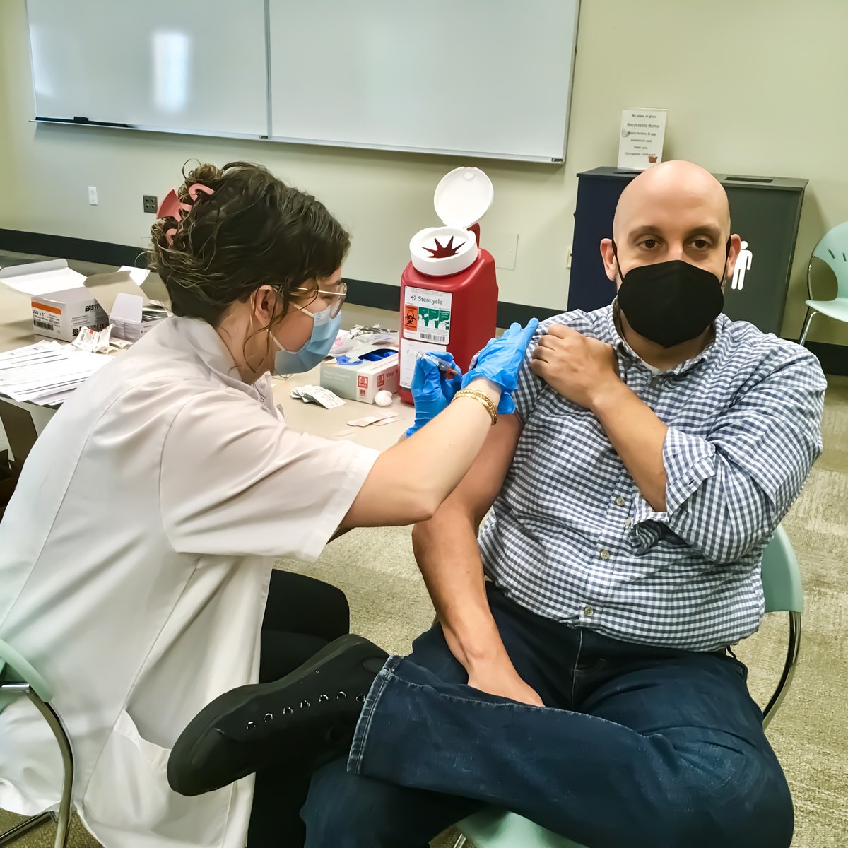 Walgreens is here at the Library until 2pm today for a Flu Shot Clinic!