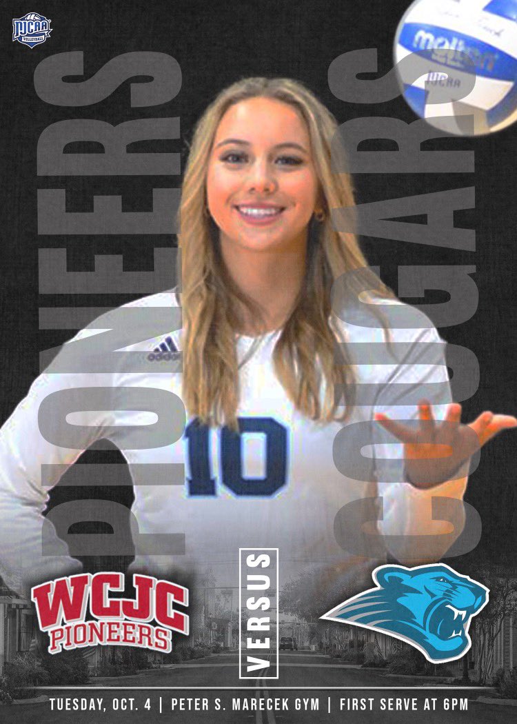 CougarsCBC's tweet photo. 🚨IT’S MATCH DAY!🏐

CBC Volleyball will be hosting Paris Junior College for Region XIV Conference Match Today! 

📆 Tues., Oct., 4th
🆚 Pioneers 
⏰ 6:00 PM 
🏟 Peter S. Marecek Physical Fitness Center 
📍 Beeville, Tx
💻 @tsrnsports https://t.co/OQ0Yy8snLh