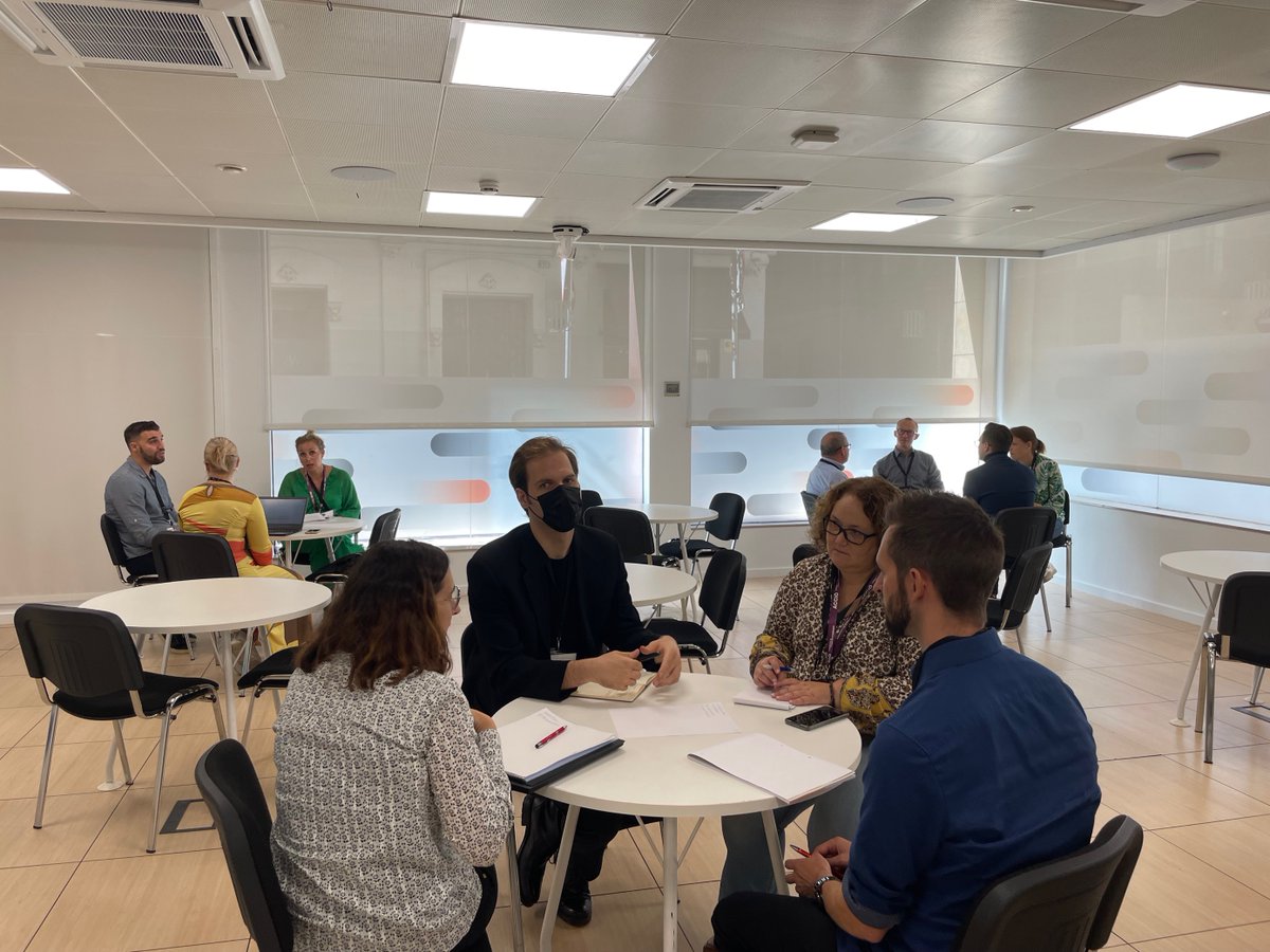 eencat's tweet photo. Today we hold the first physical meeting of the SG of #Proximity and #SocialEconomy of the @EEN_EU in @accio_cat😊

Good practices were shared as well as activities such as a workshop on #internationalisation of #socialenterprises. 🫂🌍

👉🏽Tomorrow more!  #EENCanHelp https://t.co/W4NuvKvO6d