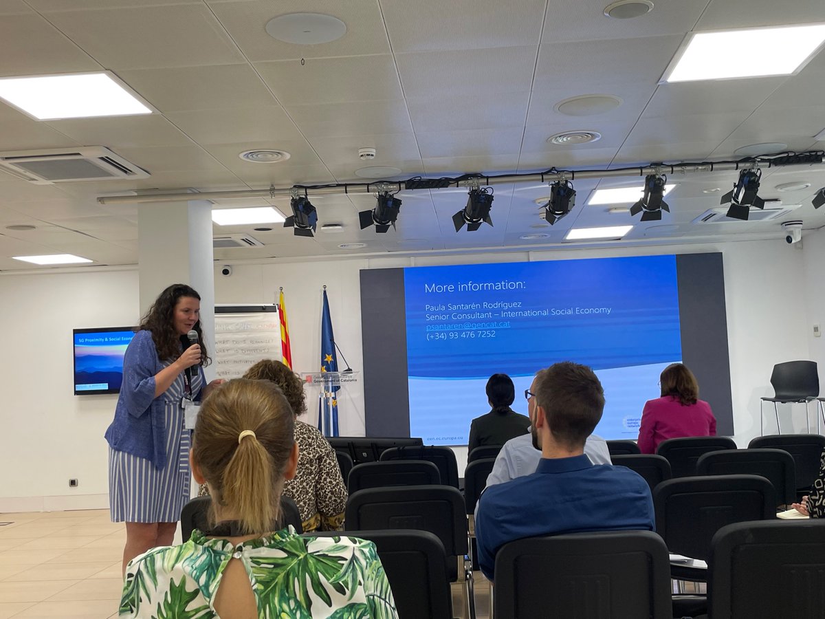 eencat's tweet photo. Today we hold the first physical meeting of the SG of #Proximity and #SocialEconomy of the @EEN_EU in @accio_cat😊

Good practices were shared as well as activities such as a workshop on #internationalisation of #socialenterprises. 🫂🌍

👉🏽Tomorrow more!  #EENCanHelp https://t.co/W4NuvKvO6d