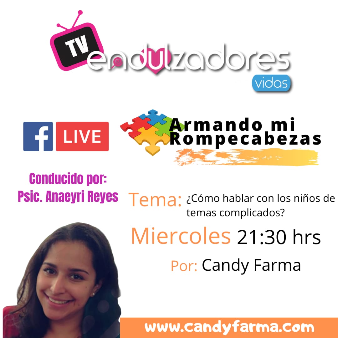 any17_05's tweet photo. Los invito a no perderse el Programa:
                  "Armando mi rompecabezas "  🧠🙋🏻‍♀️

 Tema: " ¿Cómo hablar con los niños de temas complicados ? "

                     Miércoles 5 octubre a las 9:30pm!!

Por: 
Candy Farma - Endulzadores de Vidas 
Rik Barroso https://t.co/ySNL11bxgm