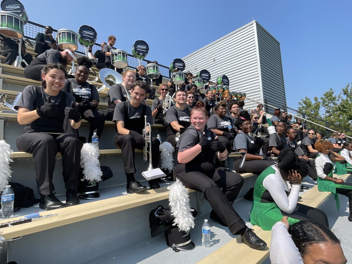 All smiles this season from the SUMB! As the season continues, the marching band is hard at work putting together the field show in time for the US Bands competition!