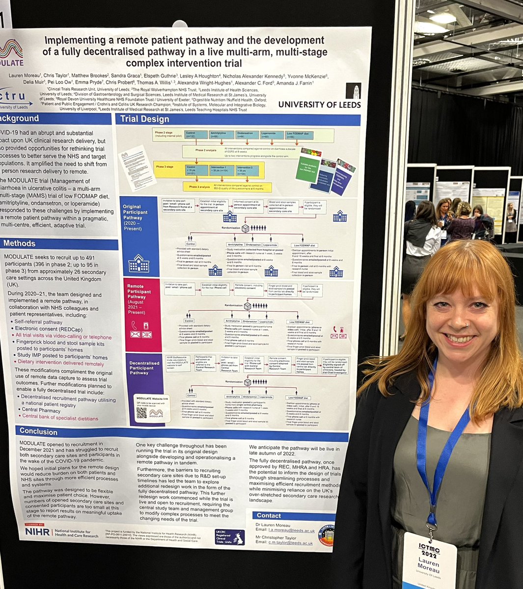 Lessons about implementing remote patient pathways from @mainemoreau. 
Poster 41 #ICTMC2022 @LeedsCTRU