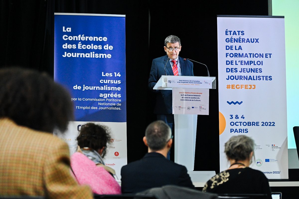 Dans son discours de clôture des #EGFEJJ, <a href="/PascalGuenee/">Pascal GUENEE</a>, Président de la <a href="/CEJournalisme/">Conférence des Écoles de Journalisme</a> : "A la veille de l'ouverture des Etats Généraux de l'Information, il faut le répéter, il ne peut y avoir une information de qualité sans une formation de qualité".