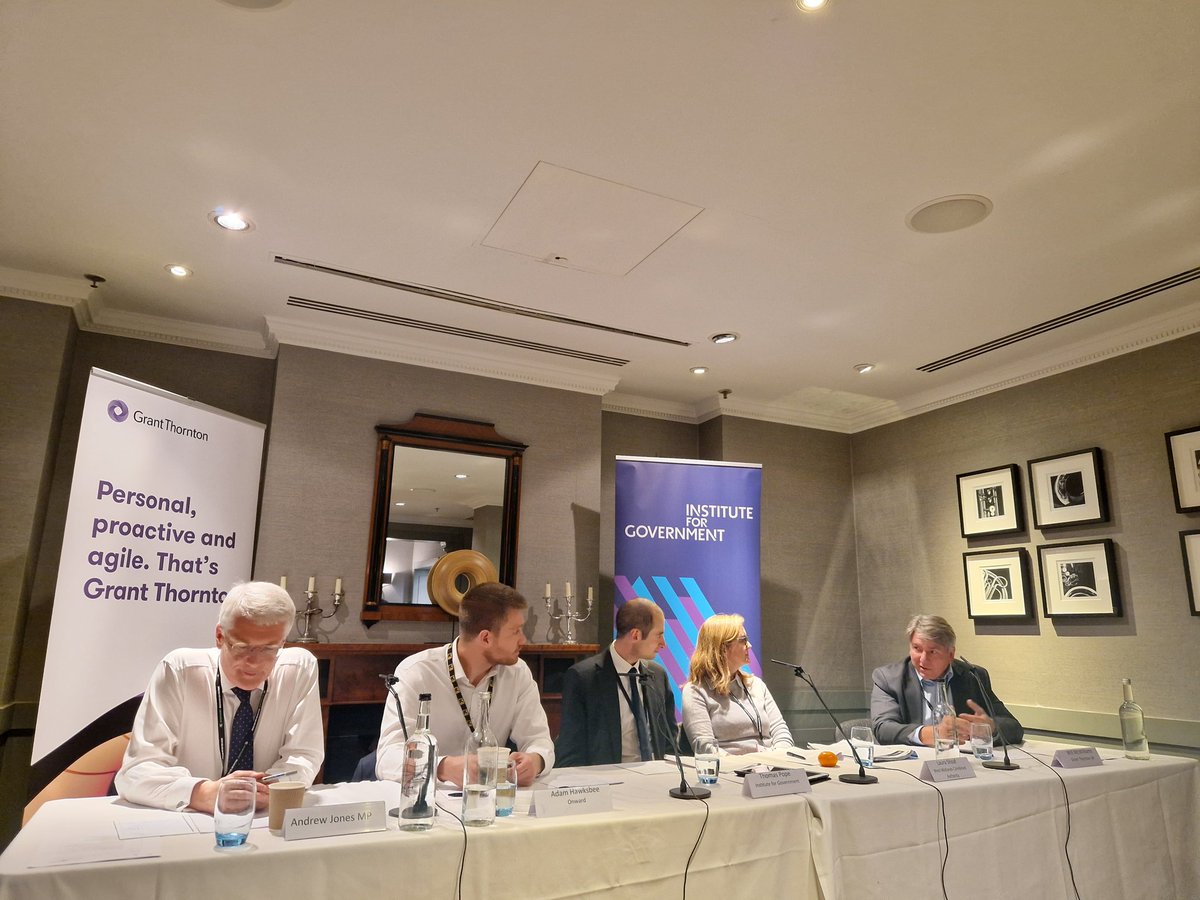 .<a href="/mcwilliams_will/">Will McWilliams</a> speaking at <a href="/instituteforgov/">Institute for Government</a> <a href="/GrantThorntonUK/">Grant Thornton UK</a> #CPC22 fringe - most passenger journeys start on a smartphone app, or several apps if using different modes of transport. More must be done to offer a single solution for planning and ticketing #IfGCons22