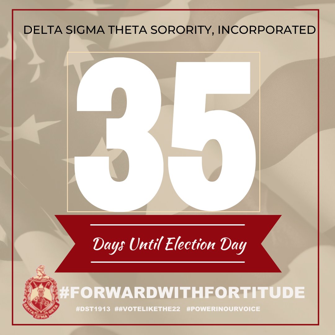 Many states allow voters to vote early in person.  This can be a good time to vote in person on a day and time that is convenient for you.  
#DST1913 #DSTSocialAction #HonorThe22
