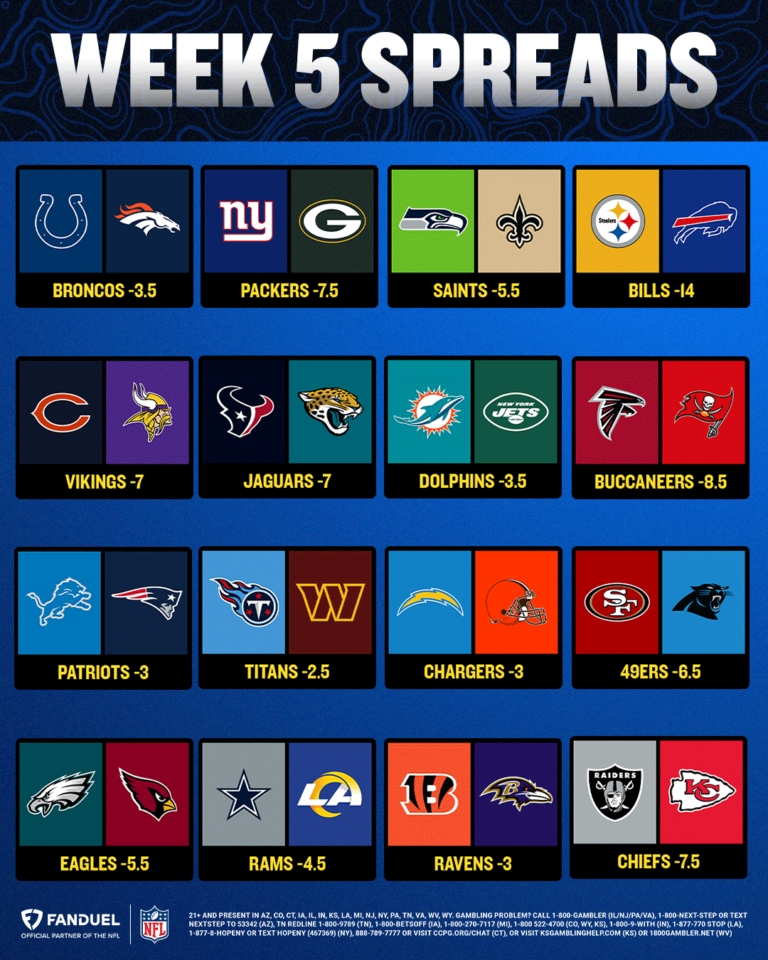 Nfl games on sale week 5