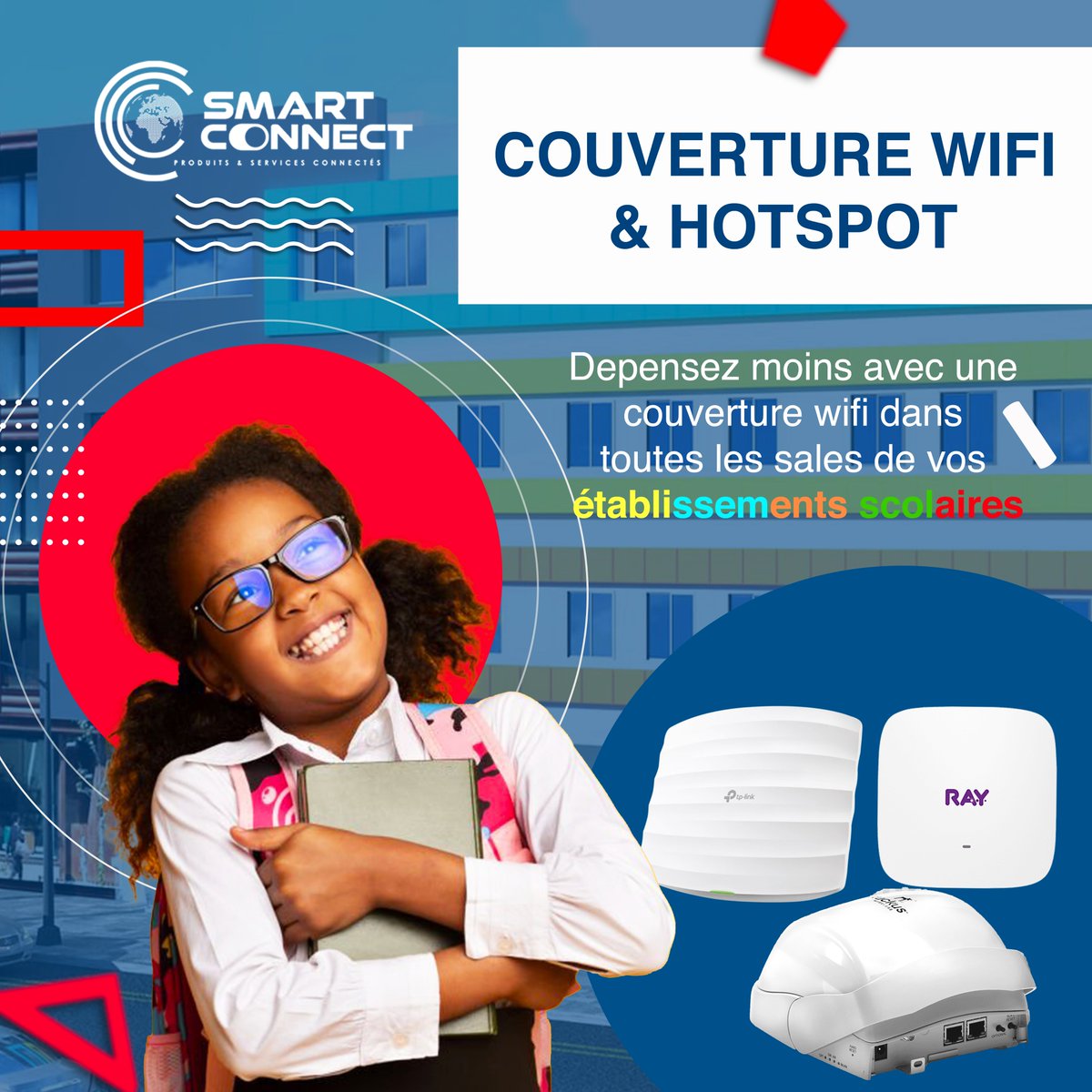 Smart_connect1's tweet photo. Dépenser moins pour une couverture wifi dans toutes les sales de vos établissements scolaires , c'est possible avec Smart Connect .

Contactez Smart Connect !
Cote d’Ivoire : (+225) 07 57 10 16 89/ 27 22 59 14 53          
Bénin :(+229) 91 79 42 55/ 52 92 76 77 https://t.co/Ajvj2MOX5x