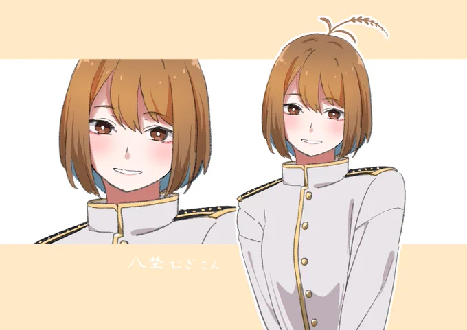 八埜むぎさん。ファンアートです。 